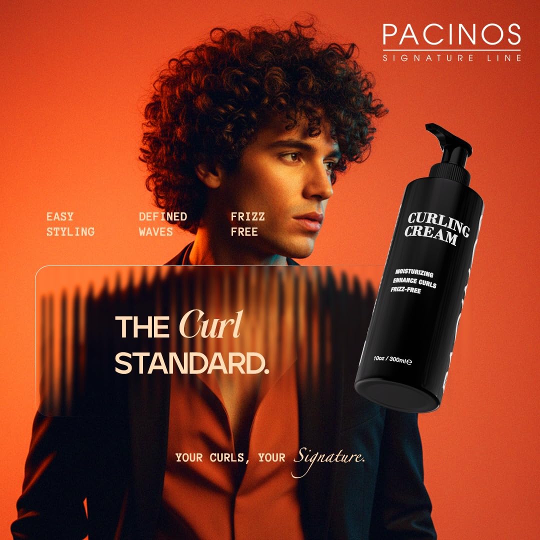 Pacinos Curling Cream - All Day Cream For Curly Hair with Gentle Formula