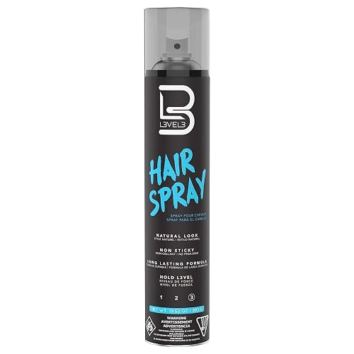 L3 Level 3 Hair Spray - Long Lasting and Strong Hold - Great for Men and Women - Level Three - Suitable for All Hair Types (13.52 Ounce (Pack of 2))