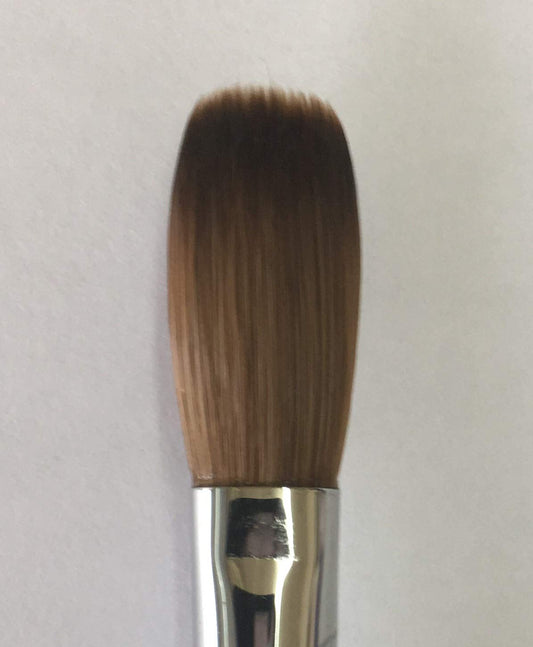 Six Angles - CRIMPED - Black Handle Petal 100% Kolinsky Acrylic Nail Brush (Crimped 12) Beauty & Personal Care Six Angles