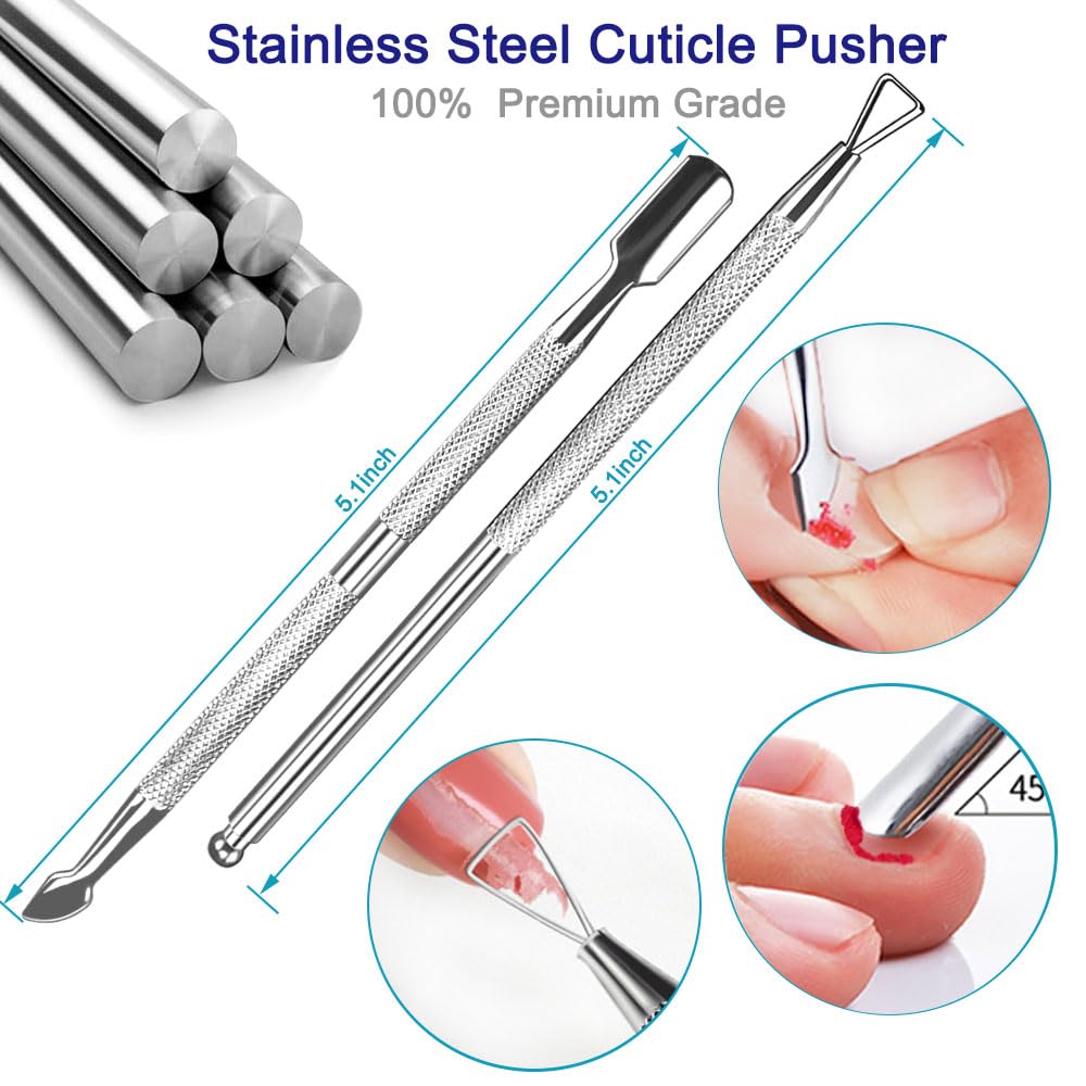 Pingispower Nail Files and Buffers, 20PCS Professional Nail File & Nail Polishing Buffer Block for Natural Nails, 100/180 & 600/3000 Grit Reusable