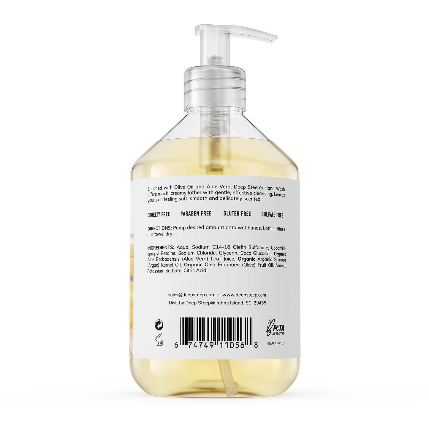 Deep Steep Liquid Hand Wash, 17.6 Ounces (Peach Praline) Beauty & Personal Care Deep Steep
