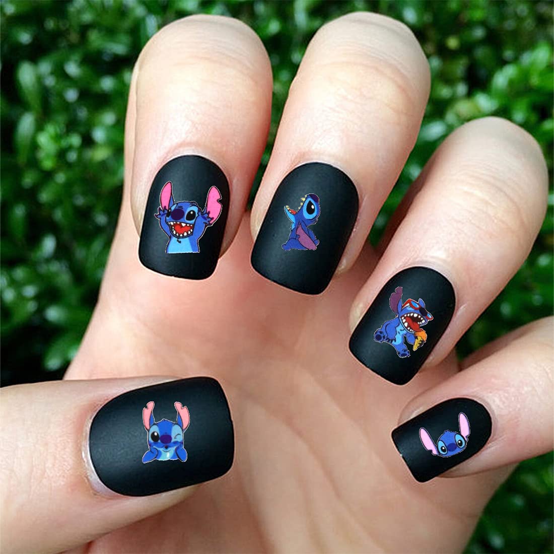 Cute Nail Stickers Kawaii Cartoon Nail Stikers Self-Adhesive Nail Decals for Women Girls Kids Nail Art Stickers (75+Decals)