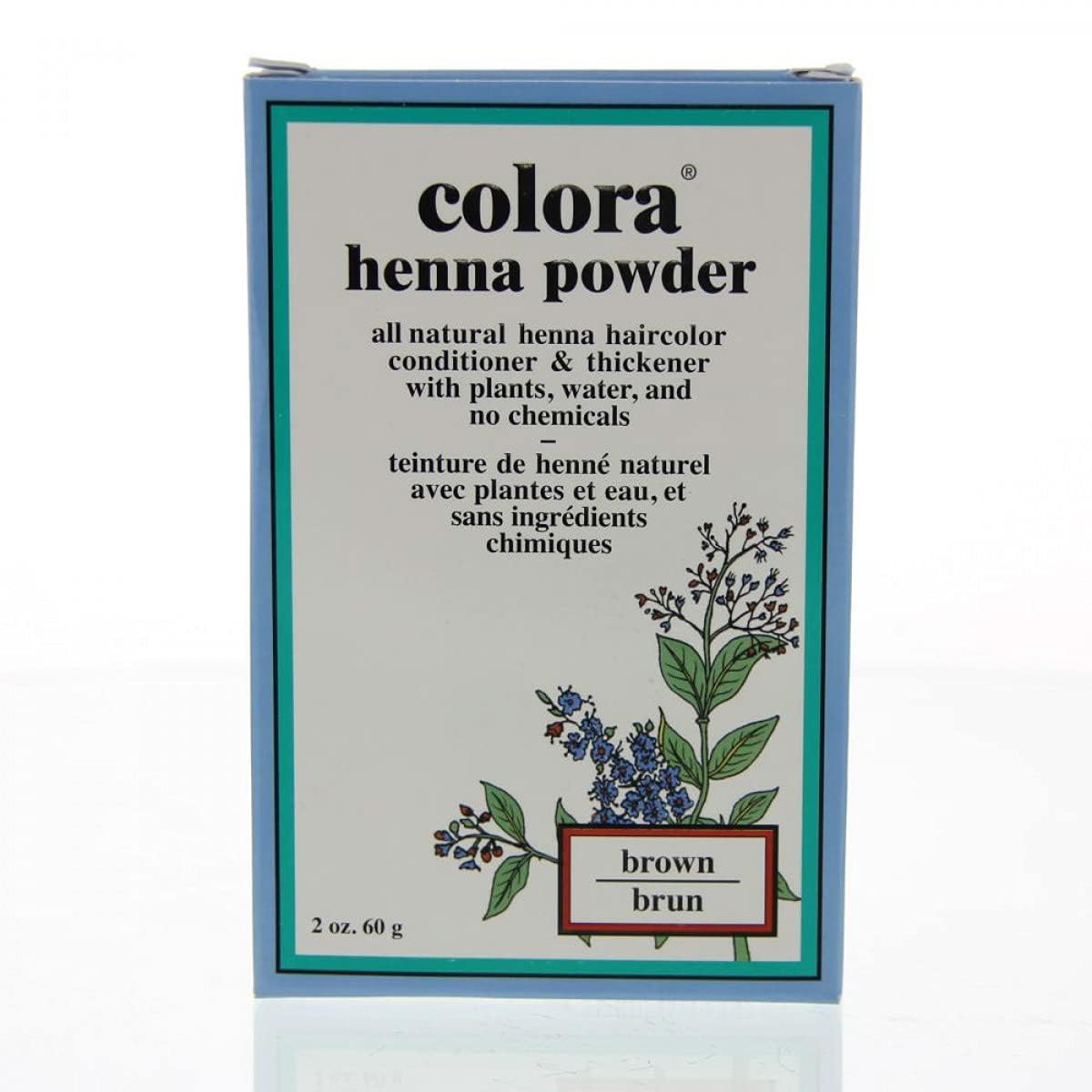 Colora Henna Powder Hair Color Brown 2 Ounce (Pack of 2)