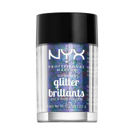 NYX Nyx professional makeup face & body glitter, violet, 0.08 ounce