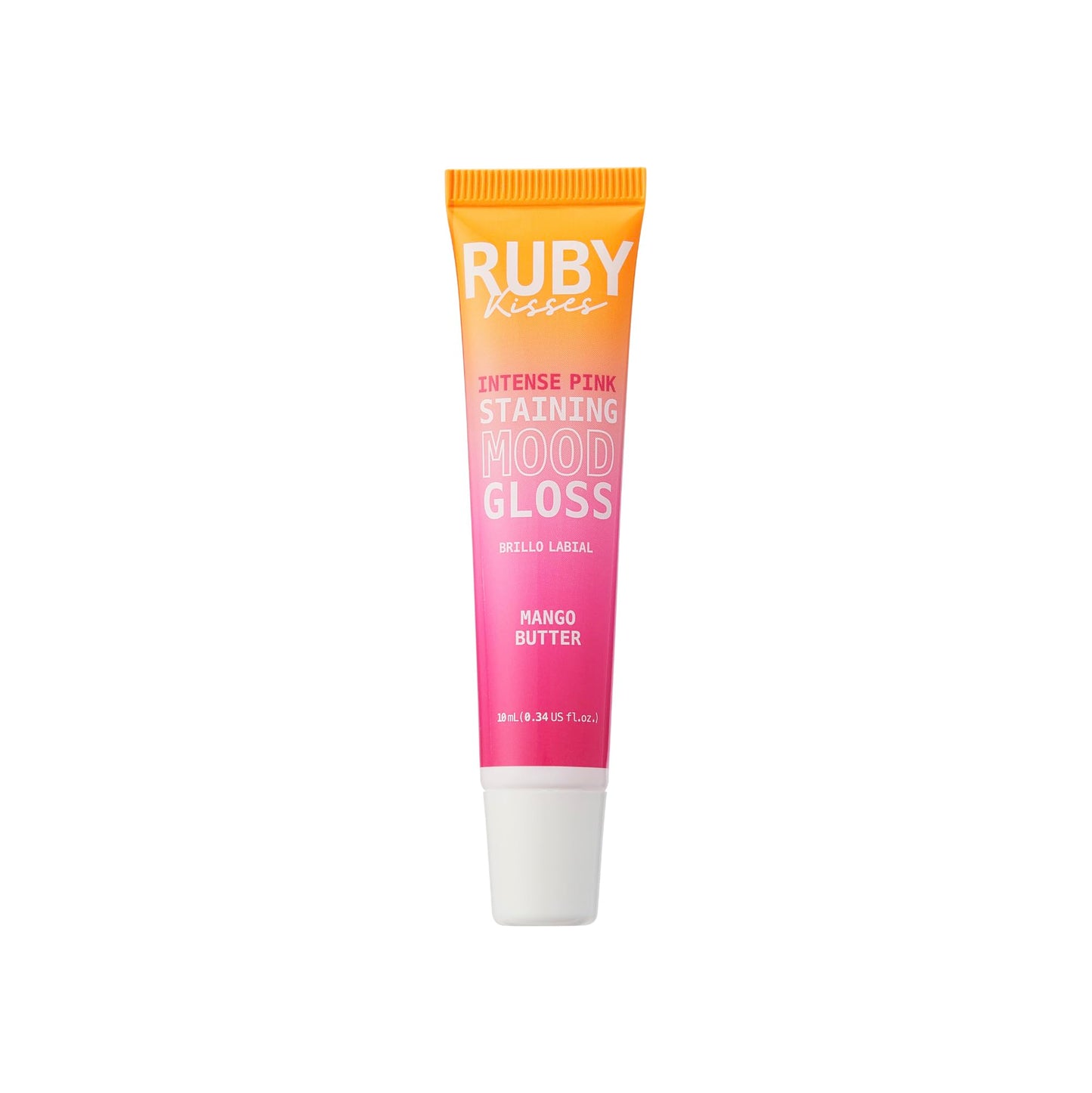 Ruby Kisses pH Lip Gloss, Intense Pink Tinted Lip Balm Stain, Mood Color Changing Lipstick with Mango Butter for Long-Lasting Hydration, Lightweight