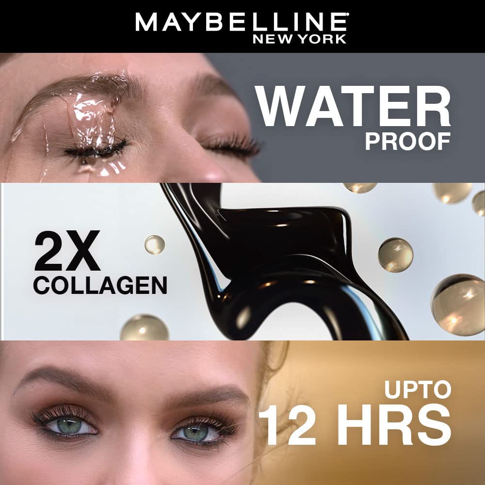 Maybelline New York Volum' Express The Colossal Big Shot Waterproof Mascara, Very Black, 0.32 fl. oz., 1 Count (Pack of 1), (I0097470)