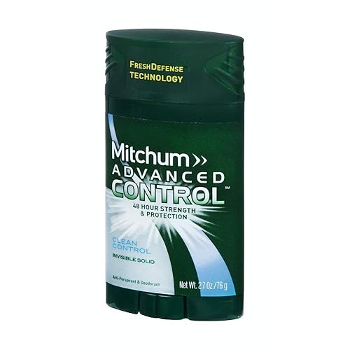 Mitchum Men Advanced Control, Clean Control Invisible Solid 2.7 oz (Pack of 6)