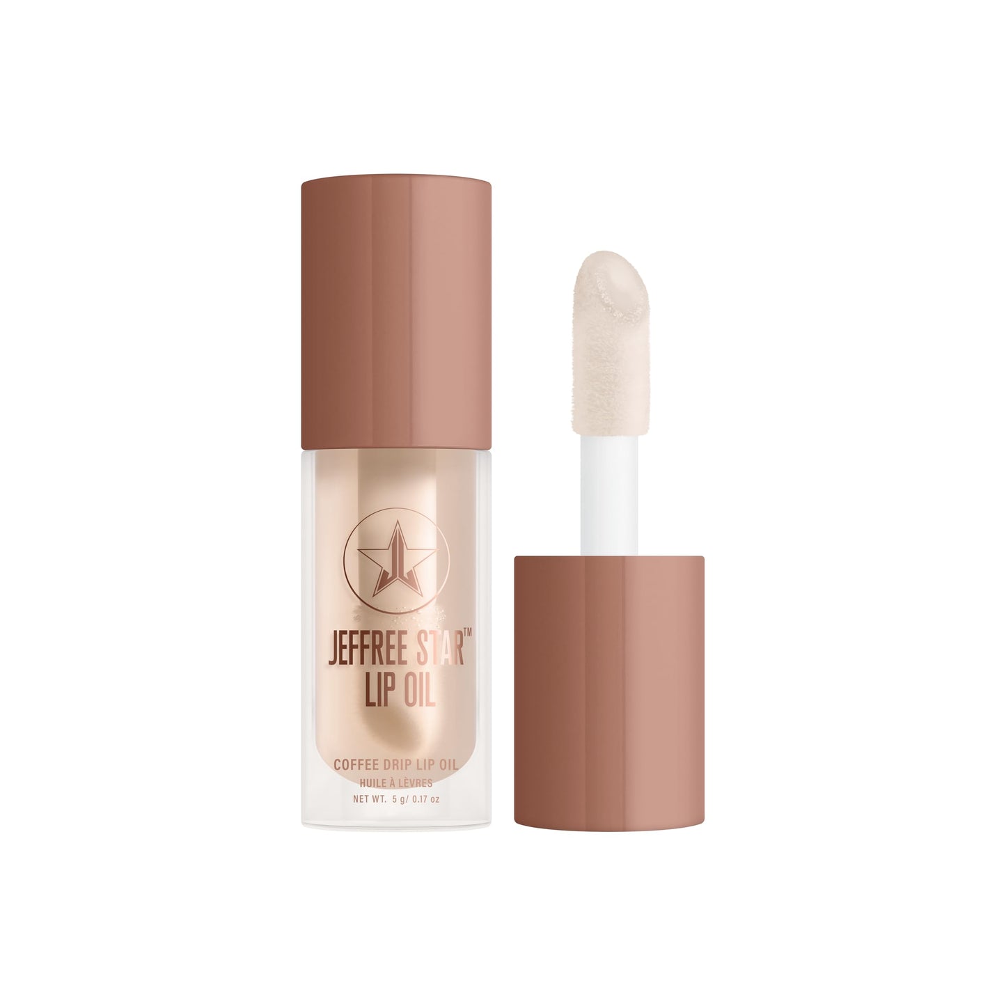 Jeffree Star Cosmetics Lip Oils, 0.17 oz, Moisturizing, Vegan, 5 Colors (Coffee Drip)