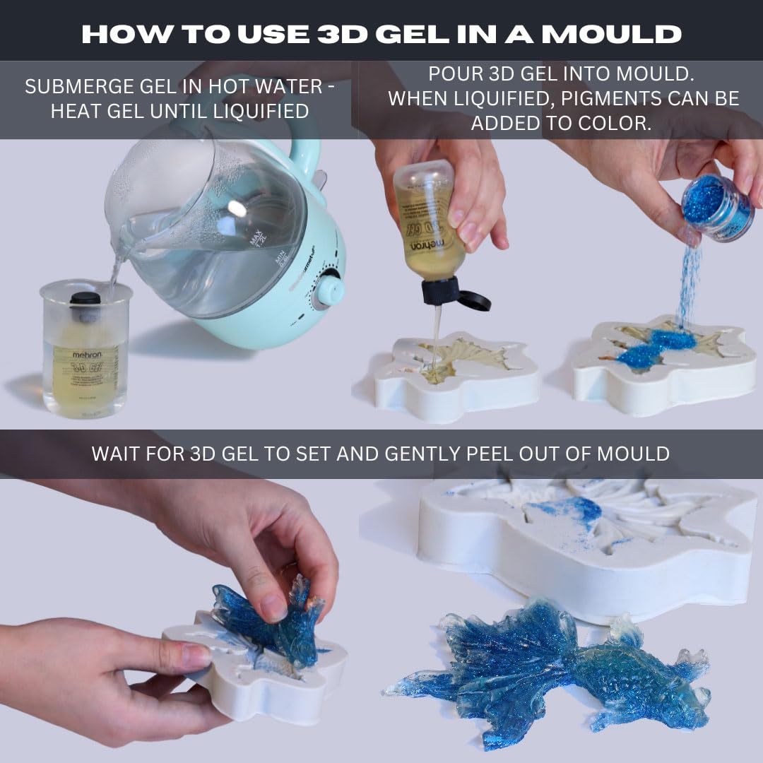 Mehron Makeup 3-D Gel | Gelatin Special Effects Makeup | Halloween FX & Scarring Gel | Fake Skin for Stage, Screen, Theater, Cosplay, and Halloween (8