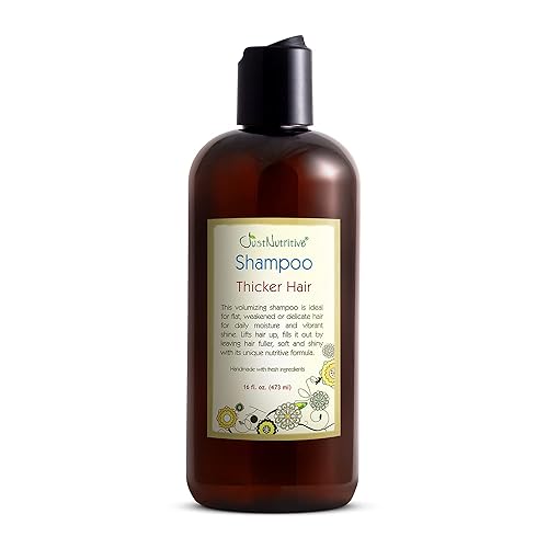 Just Nutritive Thicker Hair Shampoo | Hair Thickening | Hair Growth Thickening Shampoo | Grow Thick Hair | Hair Thickening Treatment for Men and Women