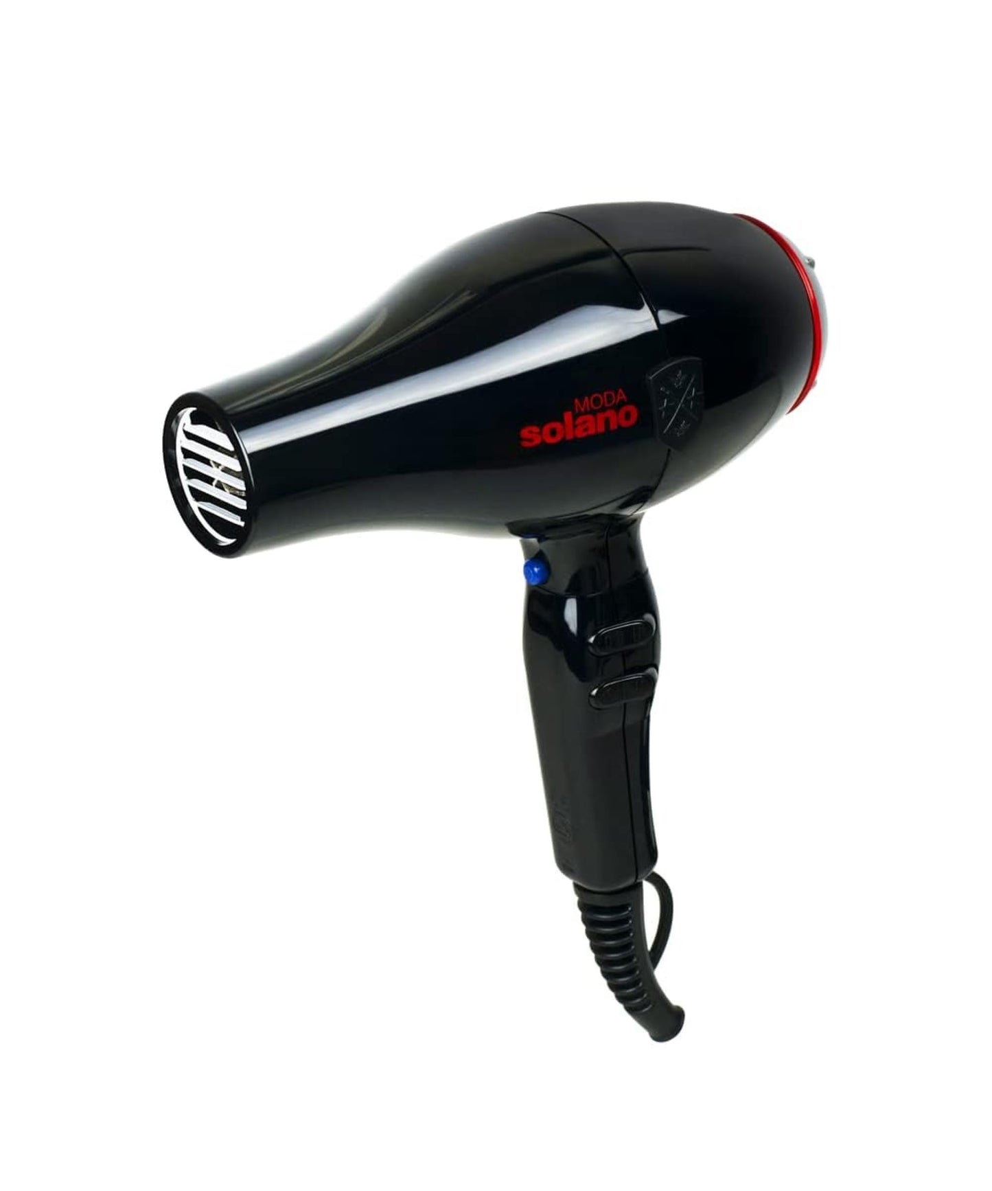 Solano Moda Fast Drying 2-Speed Ionic Hair Dryer | 1750 Watt + Internal Silencer + Far Infrared Heat| Smoothing Without Sacrificing Body or Bounce |