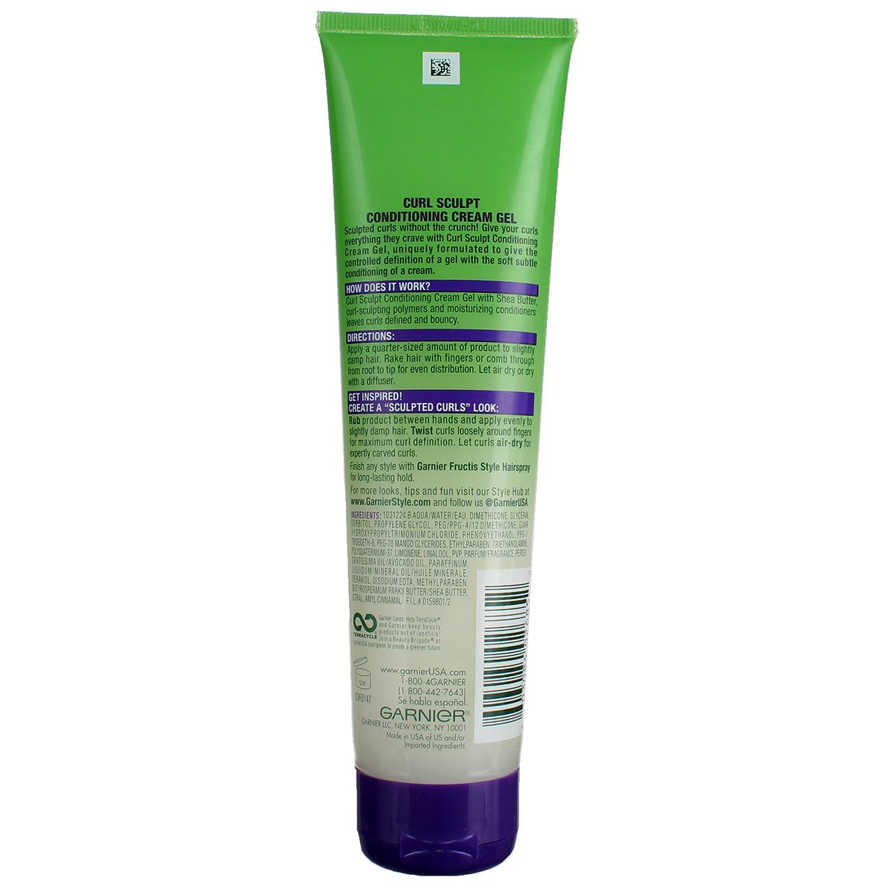 Garnier Fructis Style Curl Sculpt Conditioning Cream Gel 5 oz (Pack of 2), Packaging may vary