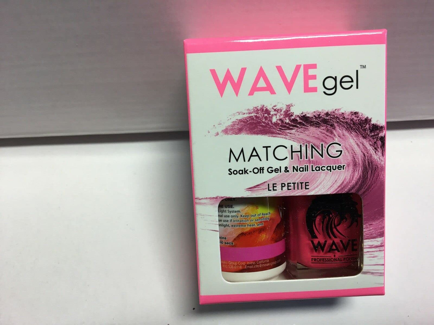 WAVEGEL Soak-0ff Gel & Nail Lacquer Matching Duo Set - Le Petite - W3787-3787 I 0.5 Oz Beauty & Personal Care WAVE gel