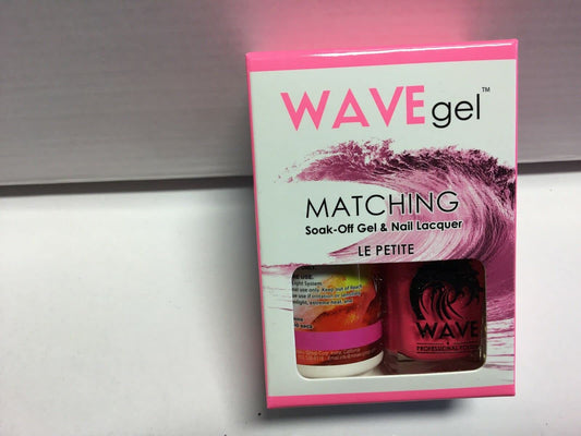 WAVEGEL Soak-0ff Gel & Nail Lacquer Matching Duo Set - Le Petite - W3787-3787 I 0.5 Oz Beauty & Personal Care WAVE gel