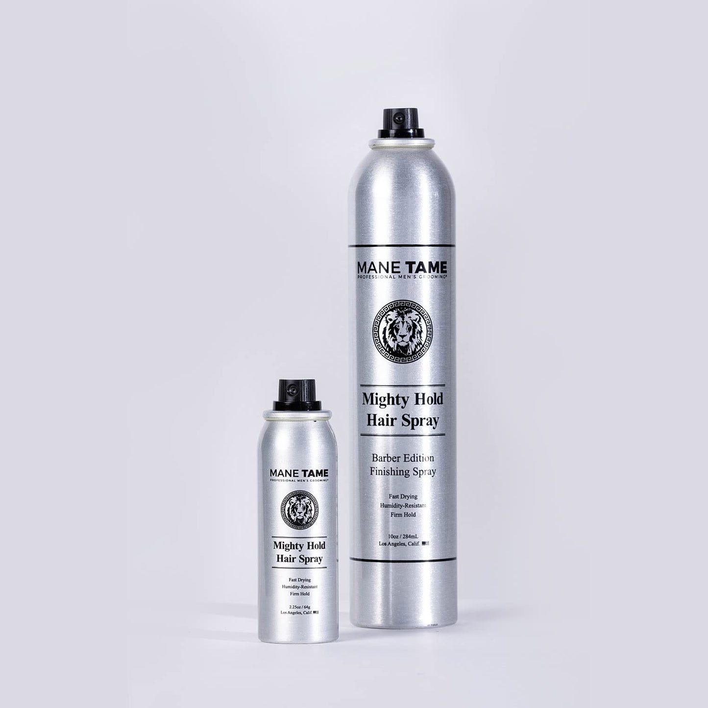 MANE TAME Mighty Hold Hair Spray for Men 10oz - Barber Edition, Fast Drying, Humidity Resistant, Firm Hold - Best used as a Finishing Spray