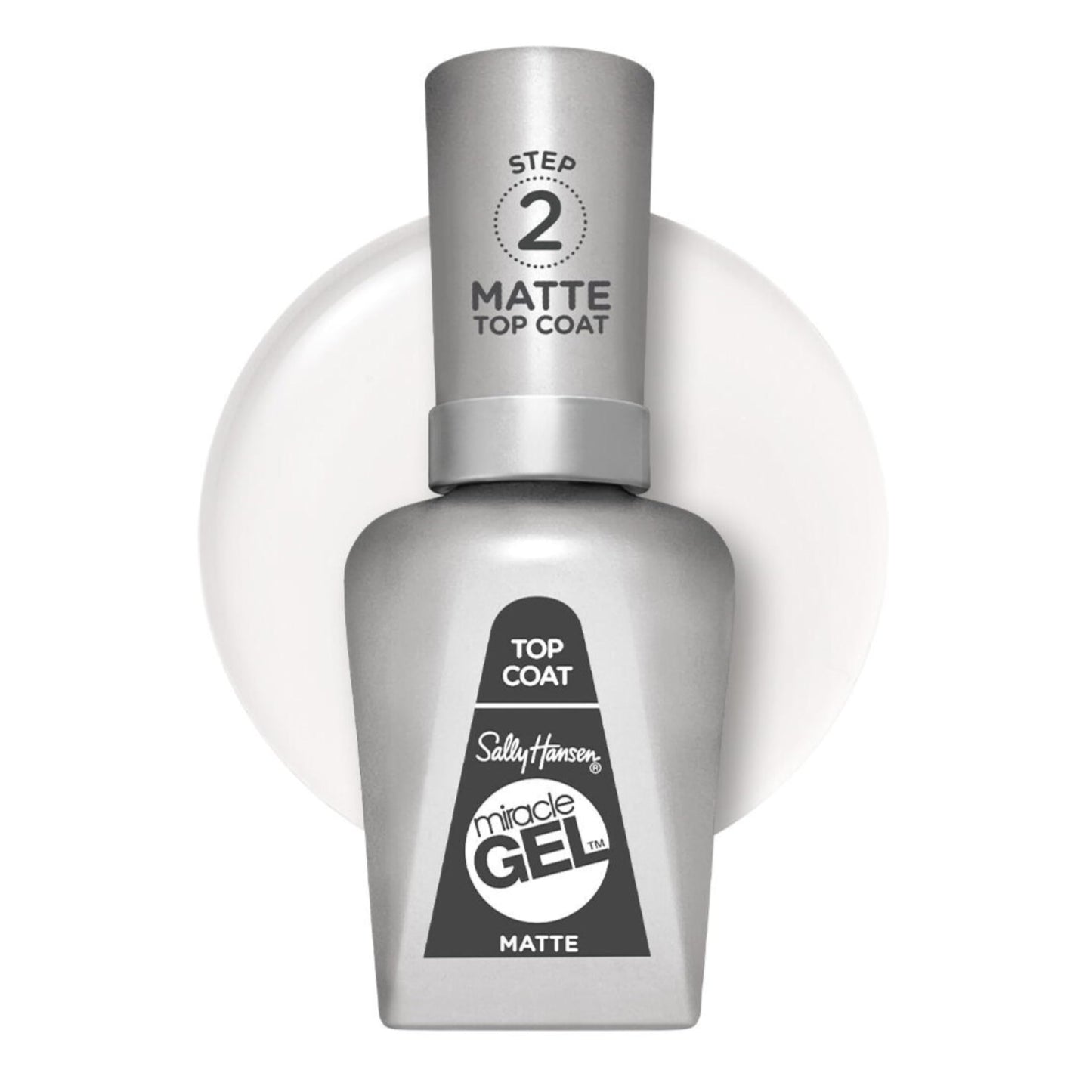 Sally Hansen Miracle Gel™, Matte Top Coat 102, Long Lasting, Gel-Like Formula, No UV Lamp Needed, Clear Nail Polish Beauty & Personal Care Sally Hansen