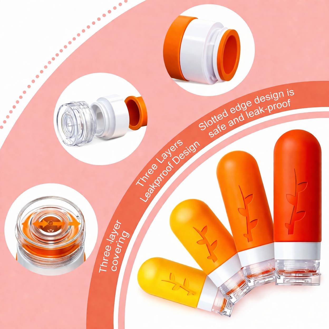 18 Pack Travel Bottles for Toiletries, TSA Approved Travel Size Toiletries, Travel Essentials Leakproof & Refillable Travel Containers for Toiletries Beauty and Personal Care Tocelffe