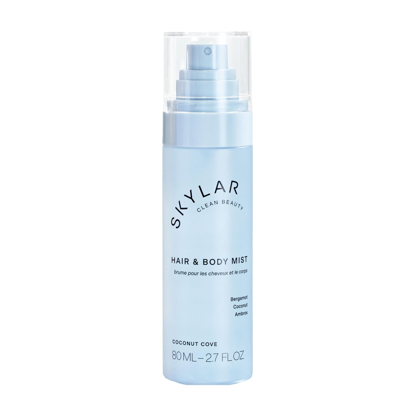 Skylar Coconut Cove Hair & Body Mist | Hypoallergenic & Clean Fragrance | Vegan, Cruelty Free, and Safe For Sensitive Skin | 80 ML, 2.7 Fl Oz