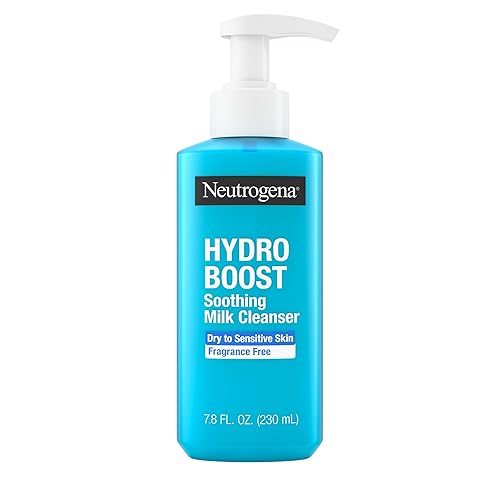 Neutrogena Hydro Boost Face Wash Soothing Milk Cleanser, Fragrance Free Hydrating Facial Cleanser With Hyaluronic Acid, Sensitive Skin Face Wash