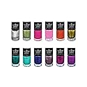 PUEEN Rocking Metallic Stamping Nail Polish Nail Art Color - Set of 12 Metallic Colors - 12ml each - BH001043