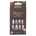 Kiss Velour Fantasy Nails 28 Count Medium Silver Beauty & Personal Care KISS