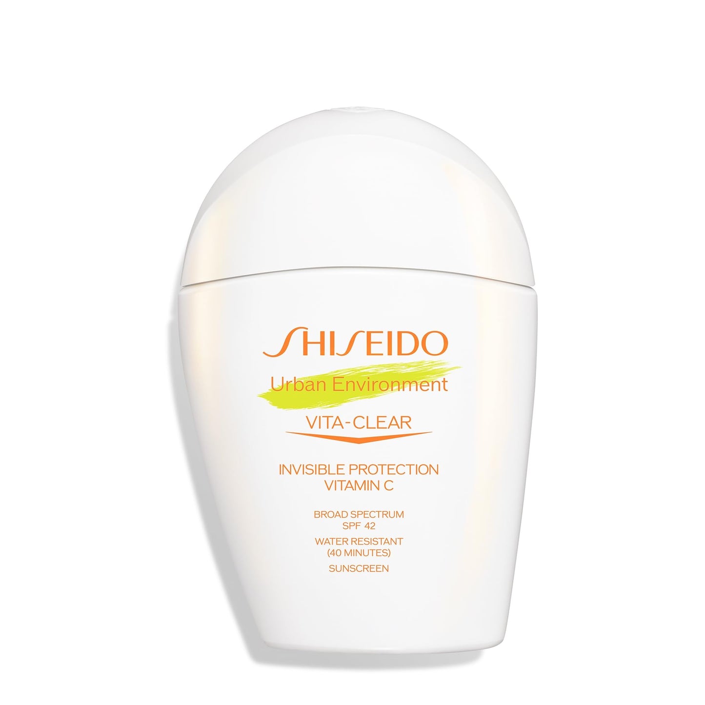 Shiseido Urban Environment Vita-Clear Sunscreen SPF 42 - Invisible Formula with Vitamin C - No-Shine, Makeup Effect for 8 Hours - Non-Comedogenic - 30
