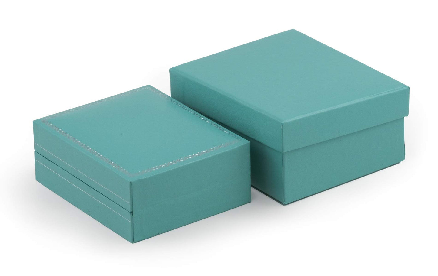 888 Display USA Ultra Elegant Teal Blue Earring Jewelry Box - Small Earrings or Thin Wire Pendant Jewelry Gift Box