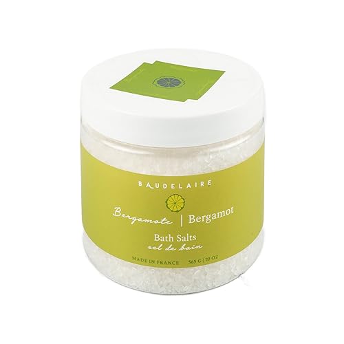 Provence Sante Relaxing Bath Salt - Luxury and Soothing Soak - Light Citrus Bergamot Scent - Made in France - 20 Oz