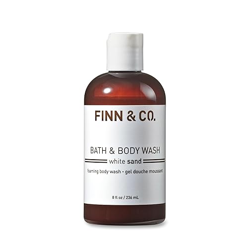 FINN & CO. White Sand Body Wash - Beach Inspired Scent with Aloe & Green Tea - Gently Cleanses, Soothes & Softens Skin - Cruelty Free Body Cleanser