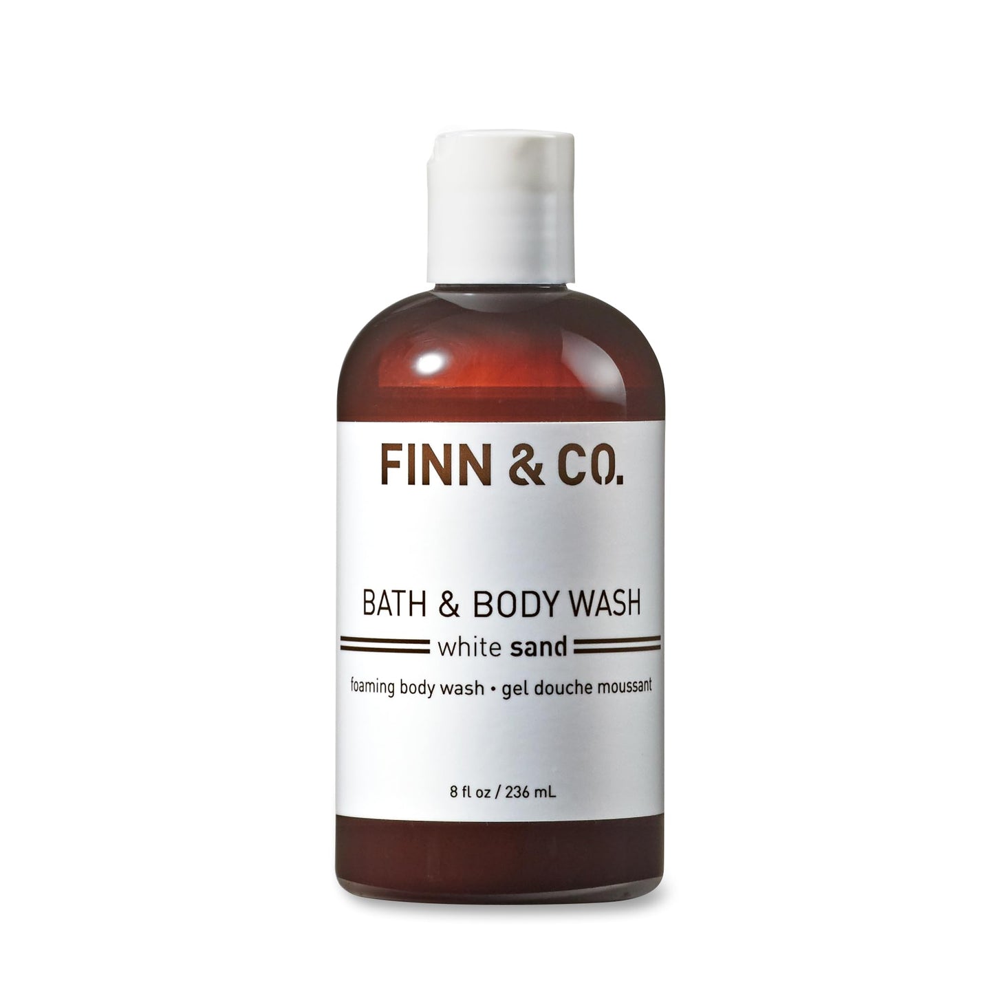 FINN & CO. White Sand Body Wash - Beach Inspired Scent with Aloe & Green Tea - Gently Cleanses, Soothes & Softens Skin - Cruelty Free Body Cleanser
