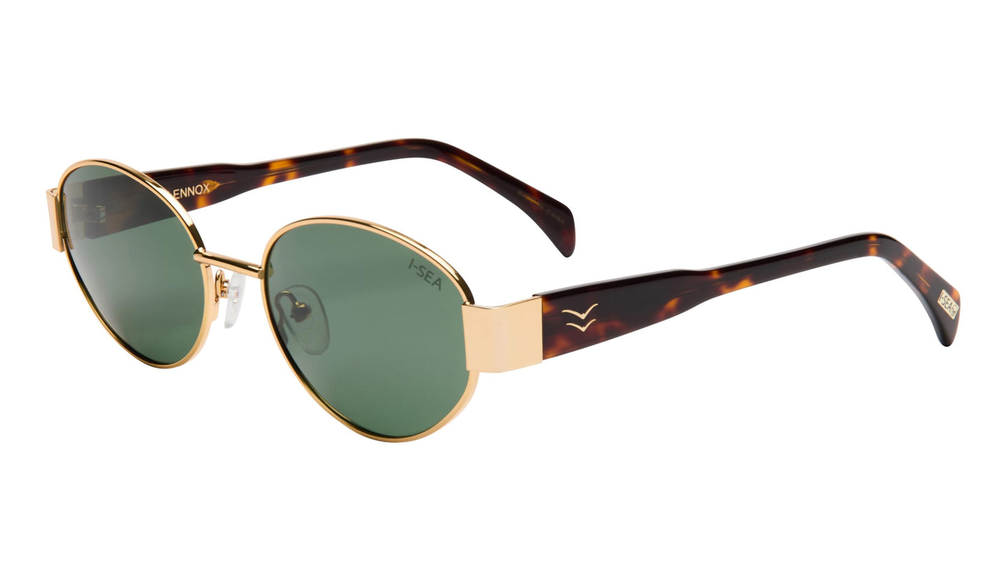 I-SEA Women's Sunglasses - Lennox (GOLD/GREEN POLARIZED)