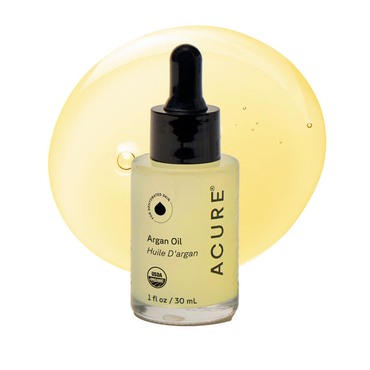Acure The Essentials Argan Oil - Organic Argan Oil for Hair & Skin, Pure Nourishing Moisture Treatment for Face & Body, Carrier Oil for Essential