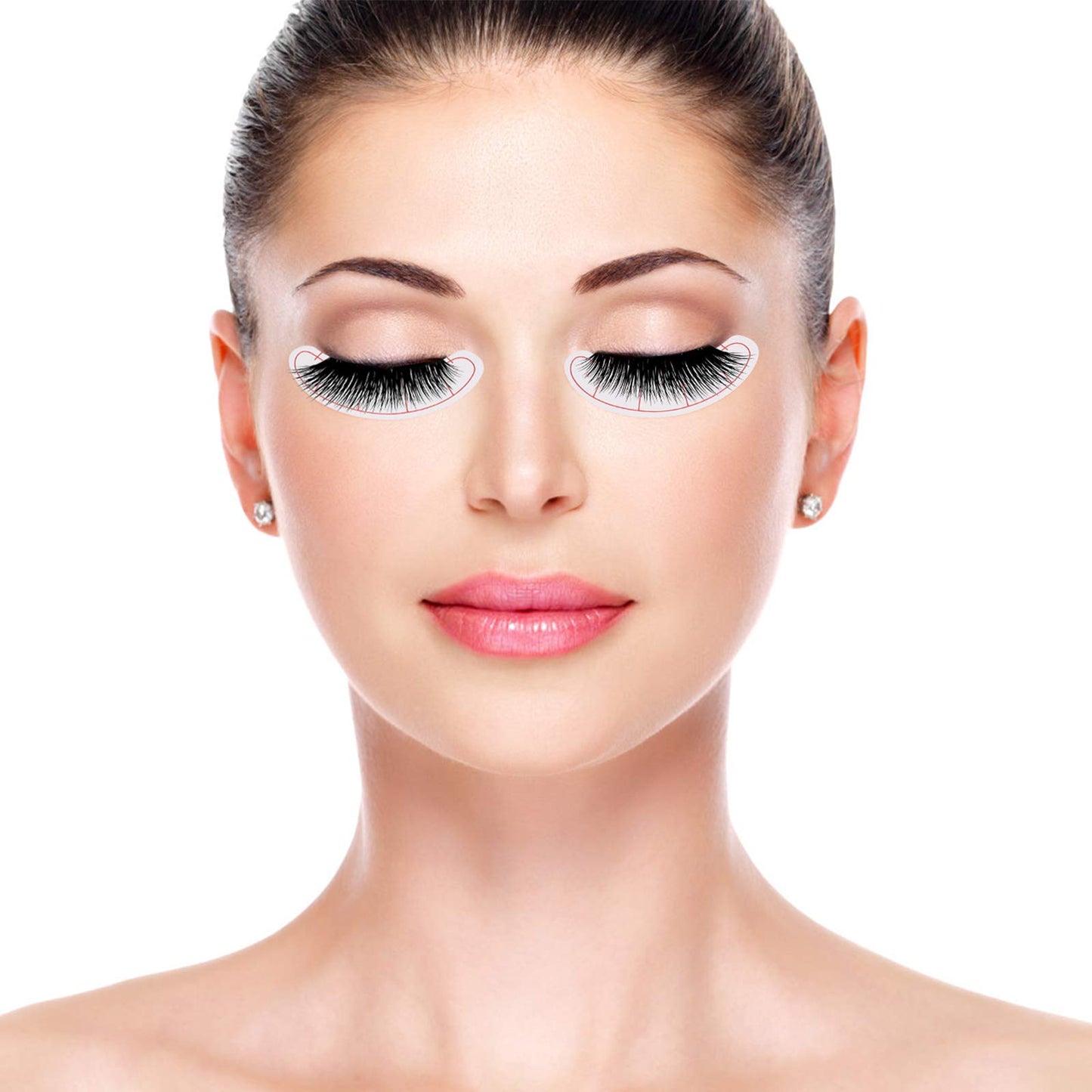 140 Pcs Paper Patches, 3D Eyelash Under Eye Pads,Eye Mapping Stickers, Patch Lash False, Eyelash Extension Paper Patches