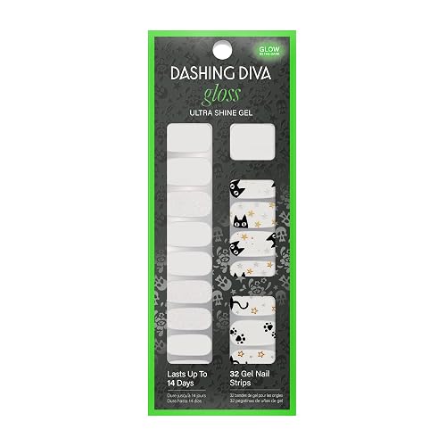 Dashing Diva Gloss UV Free, Long Lasting Gel Nail Stickers | Chip Resistant | 32 Nail Wraps, Prep Pad, Nail File Beauty & Personal Care Dashing Diva