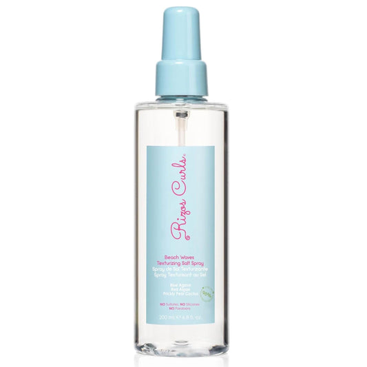 Rizos Curls Beach Waves Texturizing Salt Spray, Enhance Texture & Volume, Nourish and Enhance Definition with Blue Agave Extract, Red Algae & Prickly