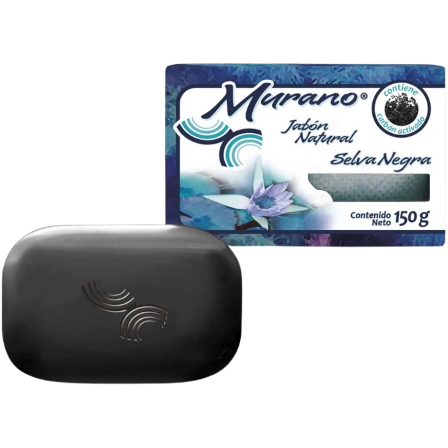 Murano Activated Charcoal Soap Bar Pack of 3 - Deep Cleansing Face & Body Soap for Oily & Acne-Prone Skin - Detoxifying, Oil Control, Pore Purifying