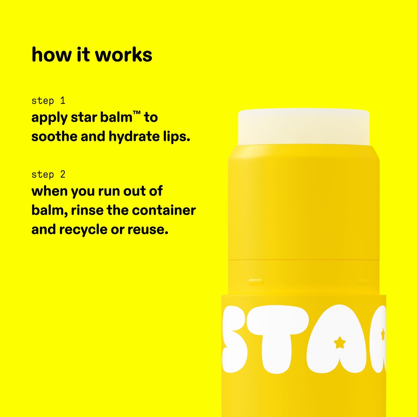Starface Star Balm Unscented, Hydrating Lip Moisturizer with Shea Butter, Cocoa Butter, and Coconut Oil, Fragrance Free, (0.15 oz) Beauty and Personal Care Starface World