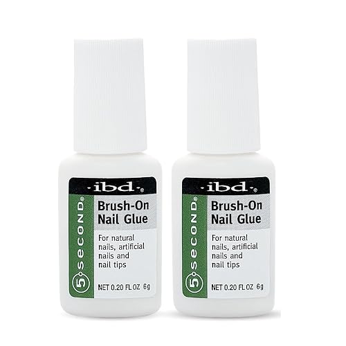 Ibd 5 Second Brush On Nail Glue 54006 / Treatments by IBD (Pack of 2) Beauty & Personal Care IBD