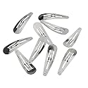 Metal Silver 50 Pcs Mini Small 30mm Snap Hair Clips Hair pins Hair Barrettes Hair Accessories