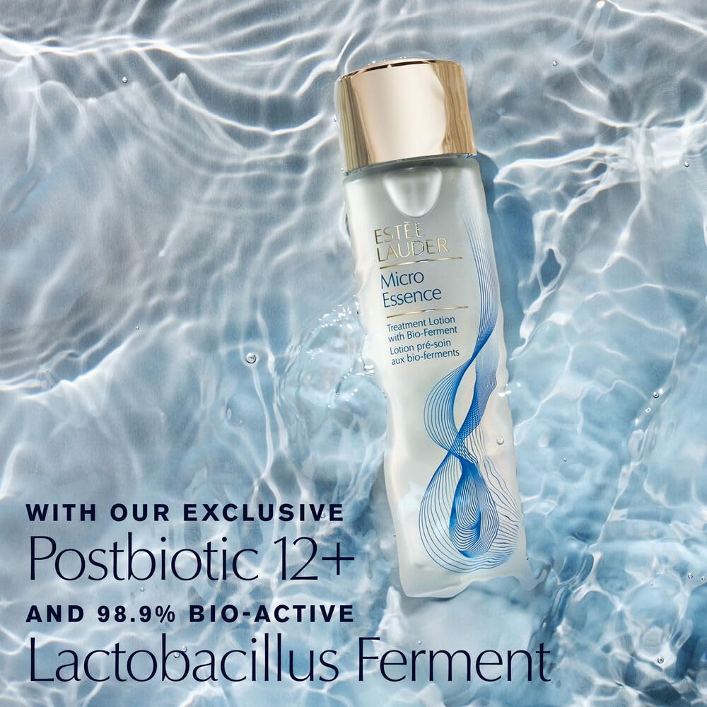 Estée Lauder Micro Essence Treatment Lotion with Bio-Ferment | Toner for Face | Skin Barrier Repair, 13.5 Fl Oz
