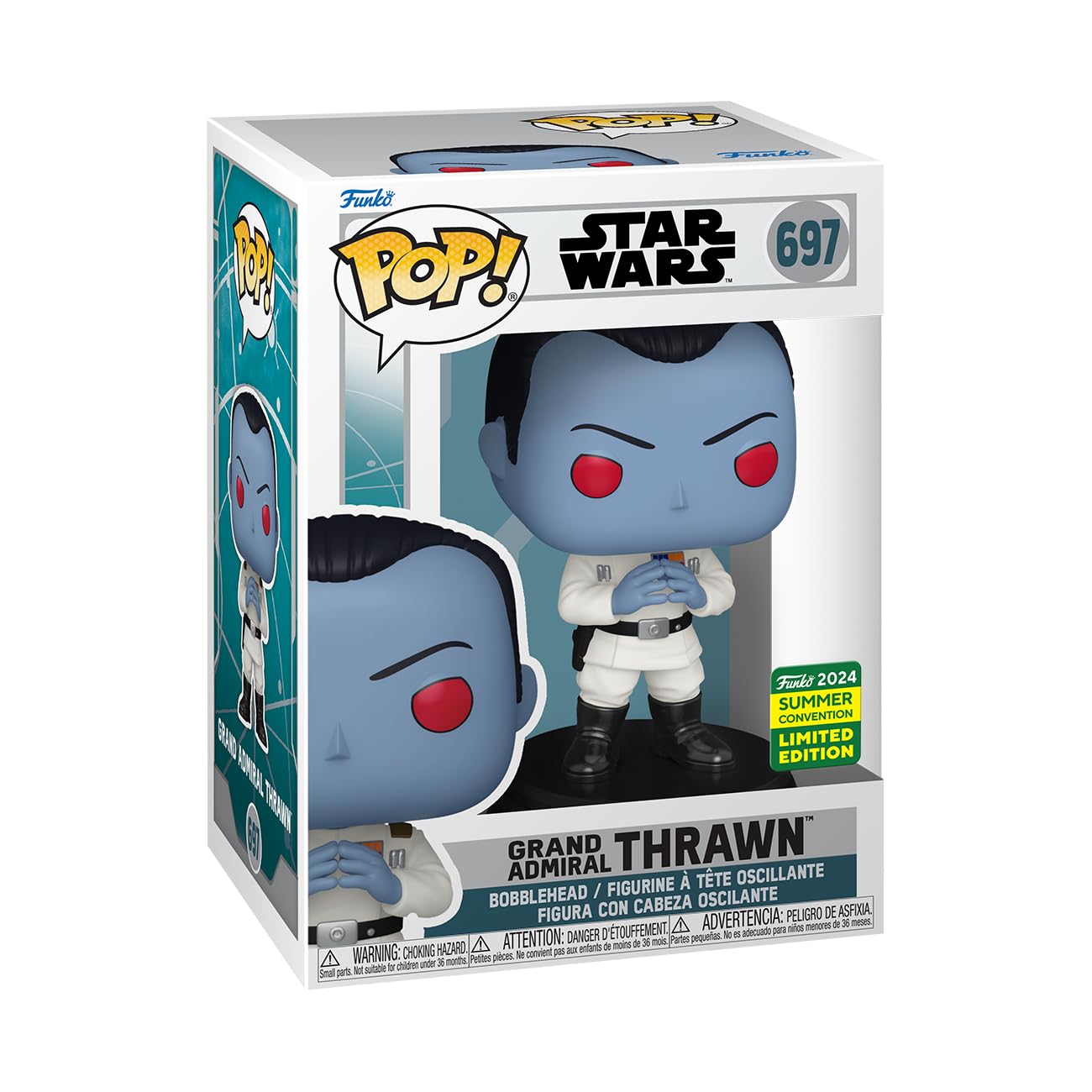 Funko Pop Grand Admiral Thrawn Star Wars 2024 Summer Convention Limited Edition 697