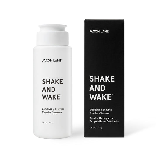 JAXON LANE Shake and Wake Korean Enzyme Powder Face Wash - Water Activated Exfoliating Cleanser with Pineapple Papaya Enzymes, Vitamin C E AHA, Powder
