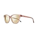 Revo Sunglasses Daphne: Women's Polarized Lens with Eco-Friendly Cat Eye Frame, Crystal Mauve Frame with Champagne Lens