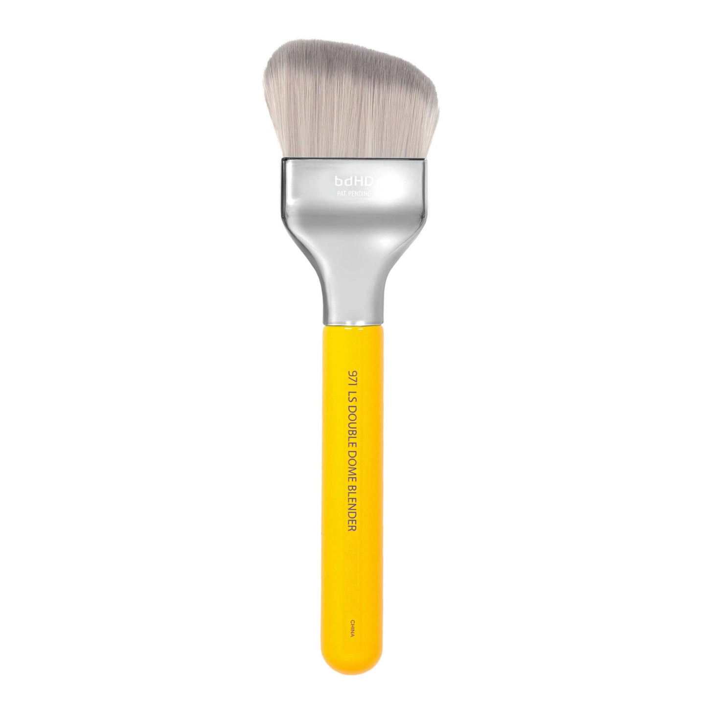 Bdellium Tools Professional Makeup Brush - Studio Series 971 Large Slanted Double Dome Blender - With Soft Synthetic Fibers, For Quick & Easy