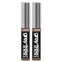 Greyfree Hair Mascara Root Touch-Up for Gray Hair | Precision Hairline Concealer for Brows & Beard | 2 Pack (LIGHT BROWN)