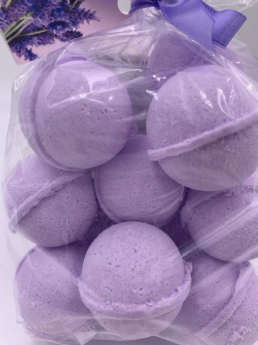 Spa Pure Lavender Vanilla Bath Bombs - Made with Shea Butter - Ultra Moisturizing and Best for All Skin Types - Each 1 oz - (14 Count in Pack 1)