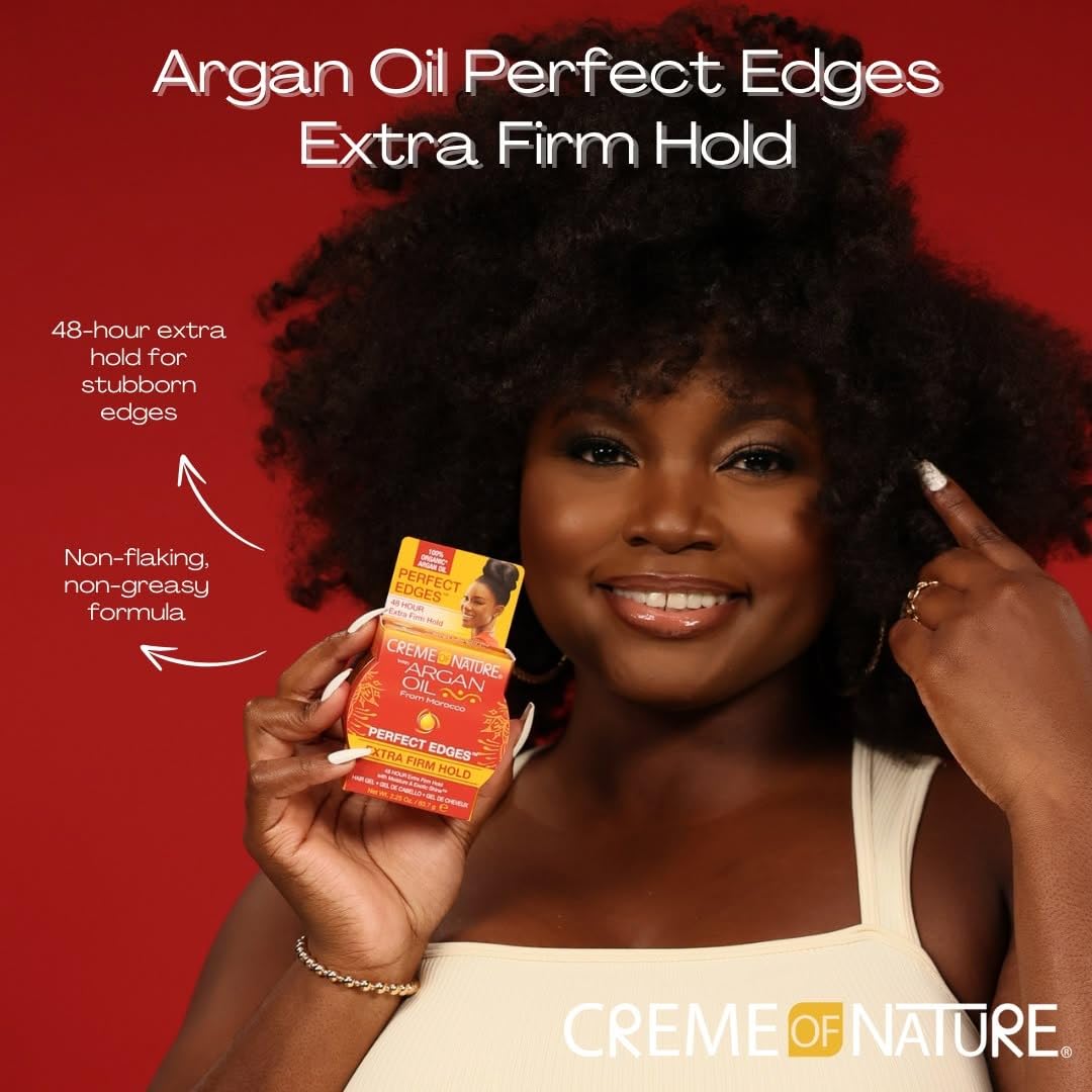Creme of Nature Argan Oil Perfect Edges Extra Hold, 2.25 Oz (214040)