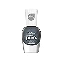 Sally Hansen Good. Kind. Pure. Nail Polish | Plant-Based, Vegan, 16-Free Formula | Opaque, Shimmery | 400 Lava Rocks | Dark Grey Nail Color