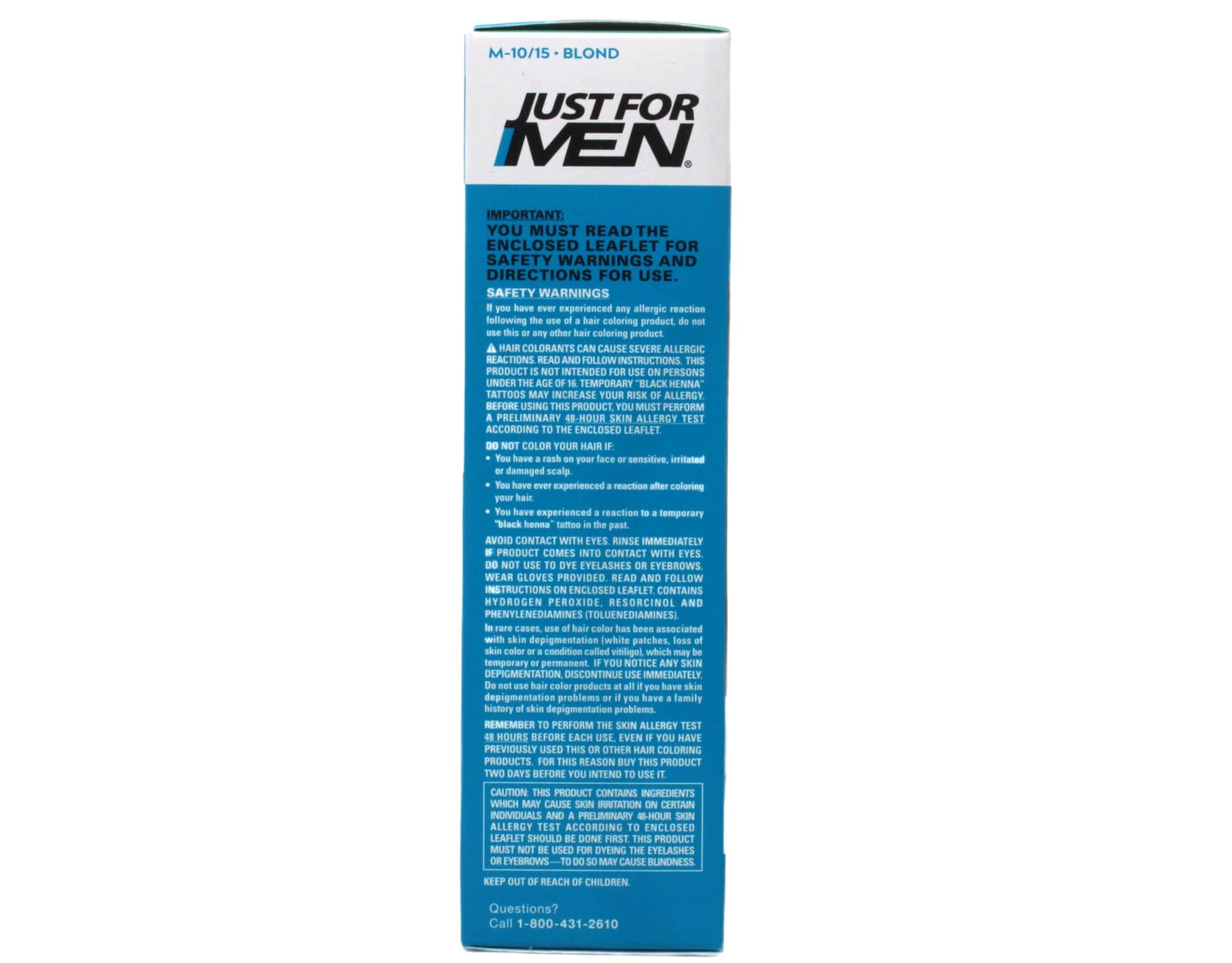 JUST FOR MEN Mustache & Beard Brush-In Color Gel, Blond M-10/15 1 Each (Pack of 12)