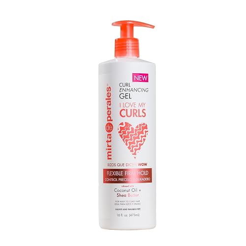 Mirta de Perales I Love My Curls Curl Enhancing Gel for Curly & Coily Hair | Hydrating Coconut & Shea Butter Gel for Frizz Control & Flexible Hold |